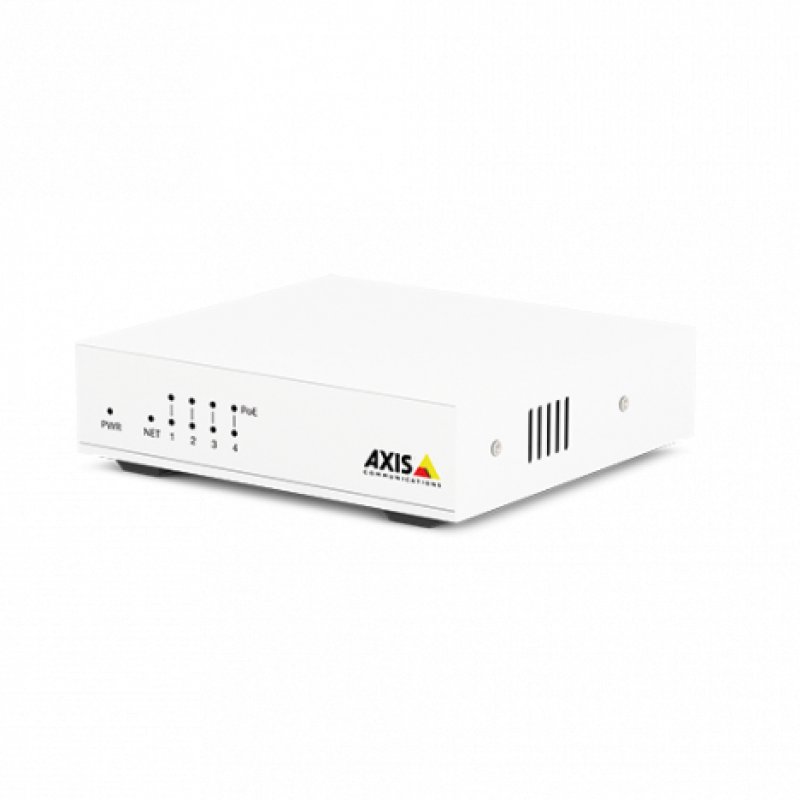 AXIS compatible D8004 UNMANGED POE SWITCH 4CHANNEL 10/100 MBPS POE+ SWITCH