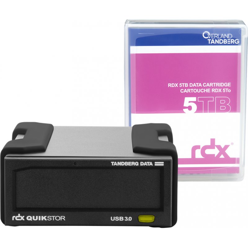 TANDBERG compatible RDX EXTERNAL DRIVE KIT 5TB BLACK USB3