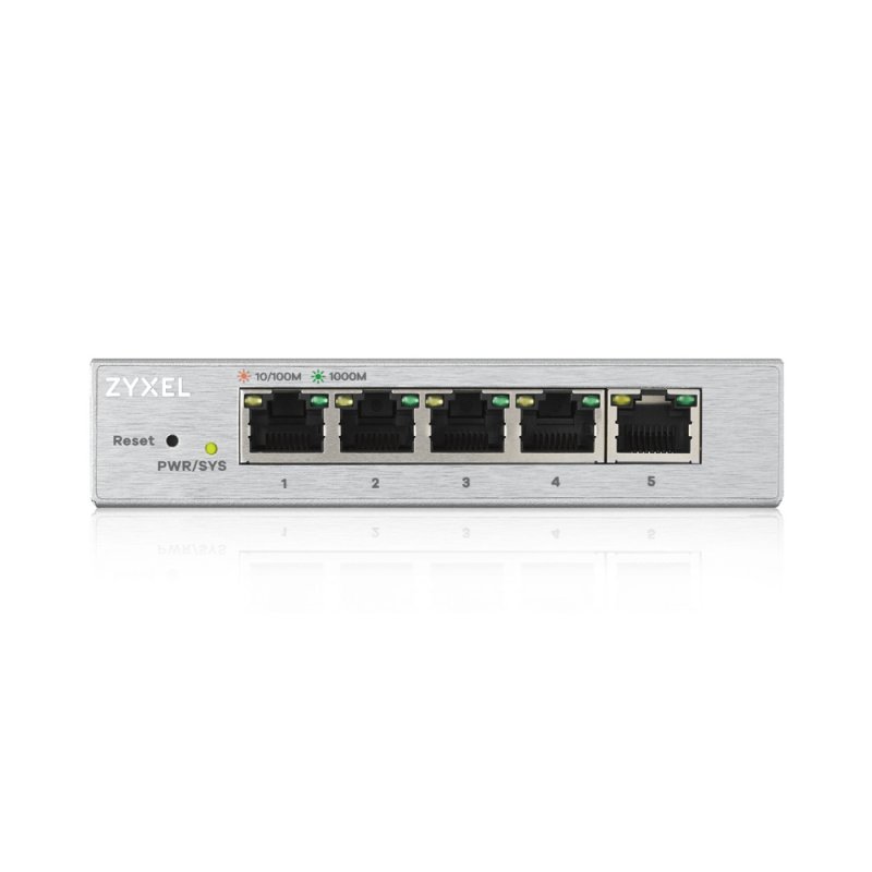 Zyxel GS1200-5 Géré Gigabit Ethernet (10/100/1000) Argent