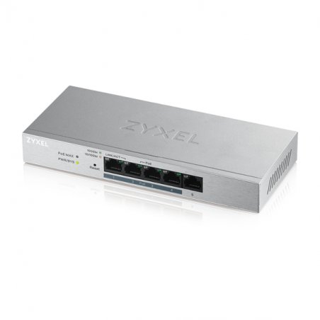 Zyxel GS1200-5HP v2 Géré Gigabit Ethernet (10/100/1000) Connexion Ethernet, supportant l'alimentation via ce port (PoE