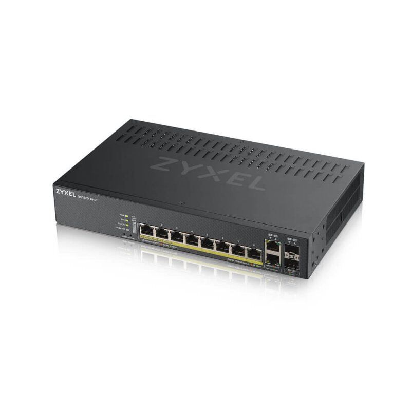 Zyxel GS1920-8HPV2 Géré Gigabit Ethernet (10/100/1000) Connexion Ethernet, supportant l'alimentation via ce port (PoE)