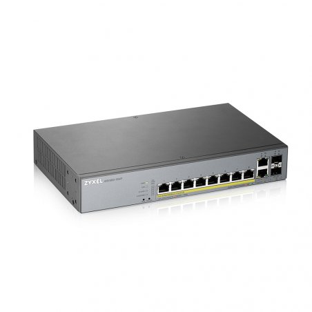 Zyxel GS1350-12HP-EU0101F commutateur réseau Géré L2 Gigabit Ethernet (10/100/1000) Connexion Ethernet, supportant l'