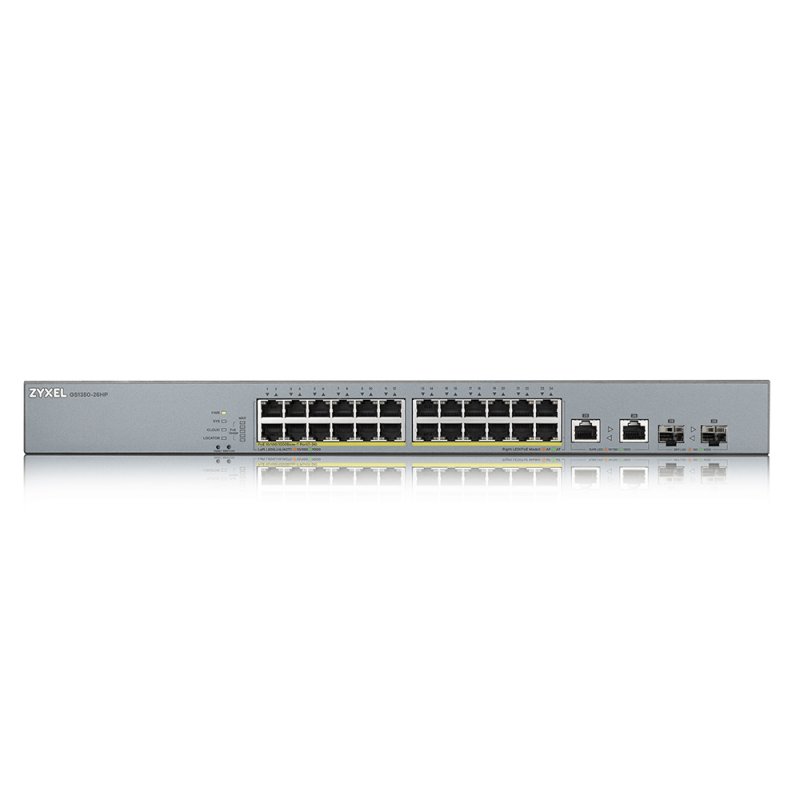 Zyxel GS1350-26HP-EU0101F commutateur réseau Géré L2 Gigabit Ethernet (10/100/1000) Connexion Ethernet, supportant l'