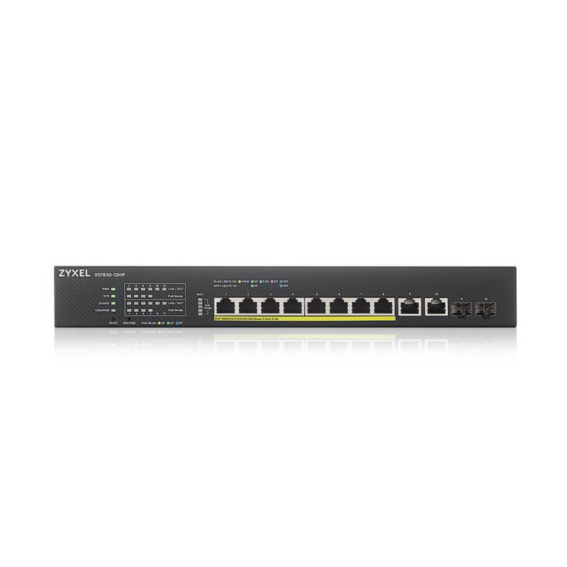 Zyxel XS1930-12HP-ZZ0101F commutateur réseau Géré L3 10G Ethernet (100/1000/10000) Connexion Ethernet, supportant l'a