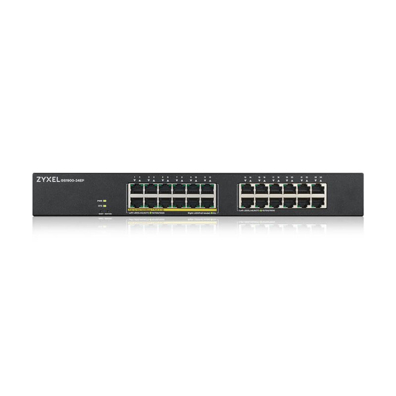 Zyxel GS1900-24EP Géré L2 Gigabit Ethernet (10/100/1000) Connexion Ethernet, supportant l'alimentation via ce port (Po