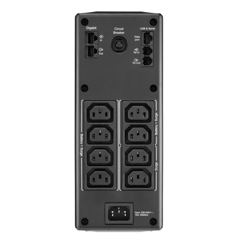 APC BR1300MI alimentation d'énergie non interruptible Interactivité de ligne 1,3 kVA 780 W 8 sortie(s) CA