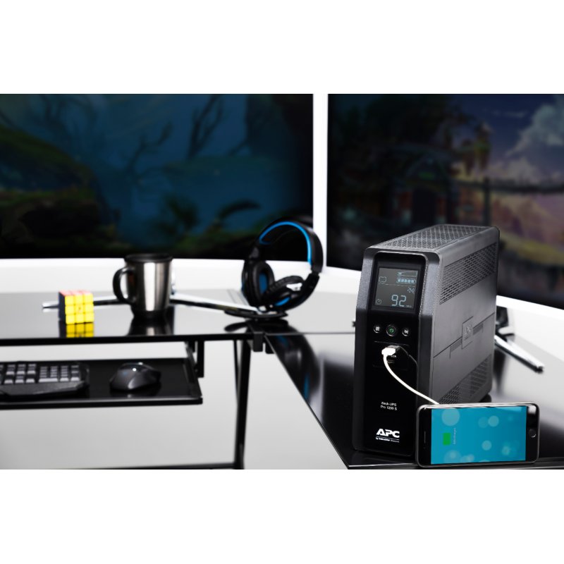 BACK UPS PRO BR 1200VA SINEWAVE8 OUTLETS AVR LCD INTERF