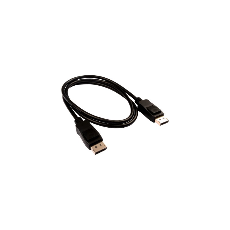 V7 Black Video Cable Pro DisplayPort Male to DisplayPort Male 1m 3.3ft