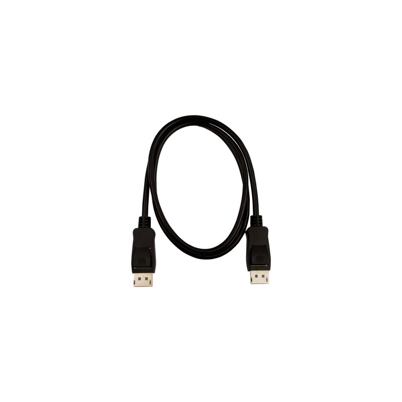 V7 Black Video Cable Pro DisplayPort Male to DisplayPort Male 1m 3.3ft