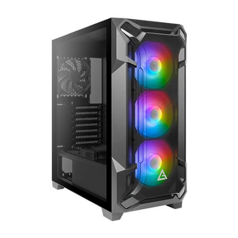 Boitier Moyen Tour ATX Antec Dark Fleet DF600 Flux RGB avec panneau vitré (Noir)