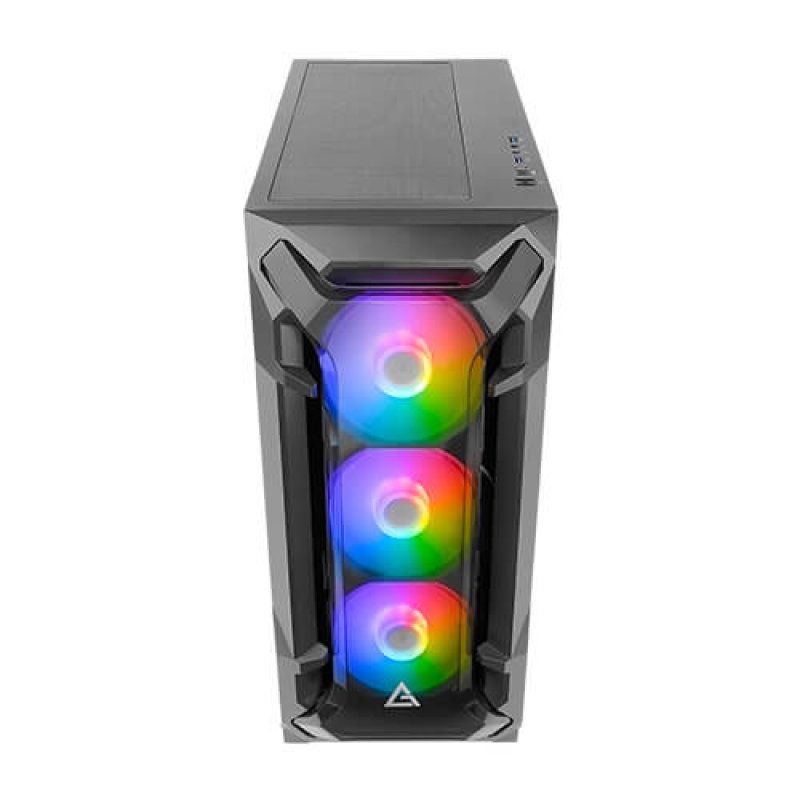 Boitier Moyen Tour ATX Antec Dark Fleet DF600 Flux RGB avec panneau vitré (Noir)