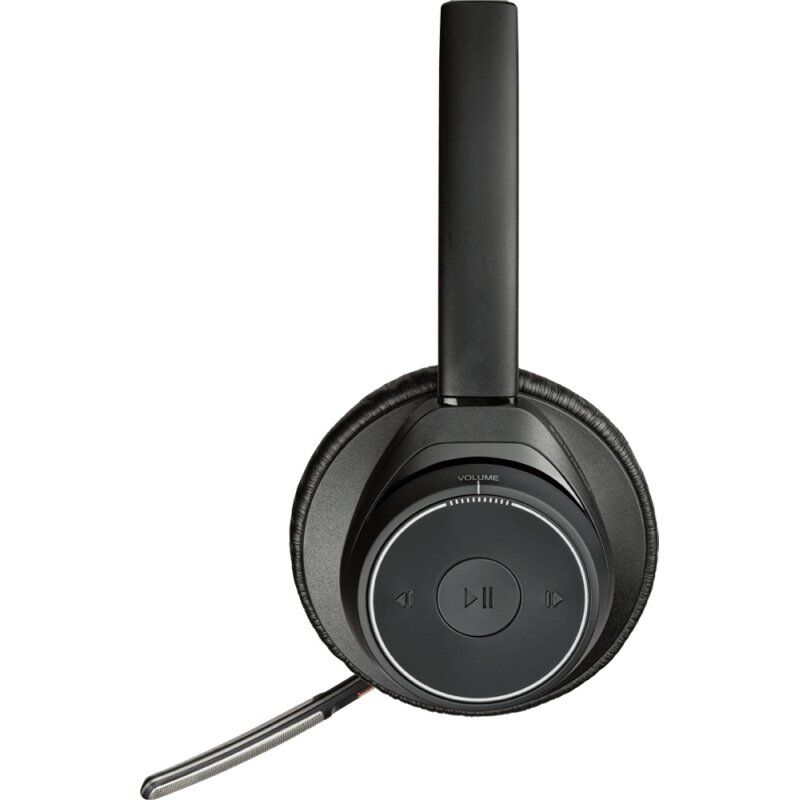 POLY Voyager Focus UC Headset Wireless Head-band Office/Call center Bluetooth Black