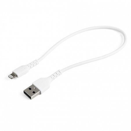 StarTech.com Câble USB-A vers Lightning Blanc Robuste 30cm - Câble de Charge/Synchronisation de Type A vers Lightning 