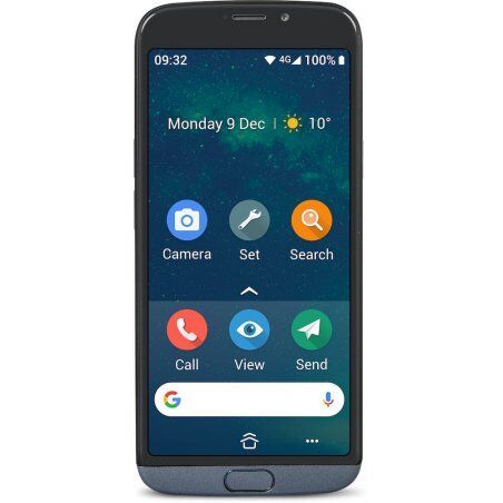 Doro 8050 13.8 cm (5.45") Single SIM Android 9.0 4G USB Type-C 2 GB 16 GB 3000 mAh Black