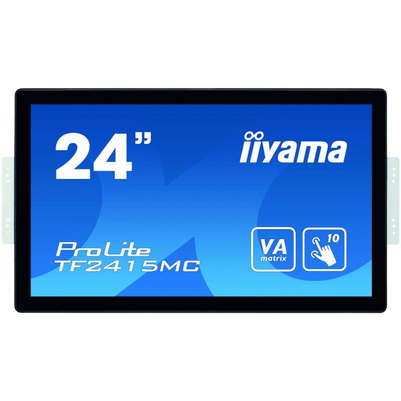 iiyama ProLite TF2415MC-B2 écran plat de PC 60,5 cm (23.8") 1920 x 1080 pixels Full HD VA Écran tactile Multi-utilisat