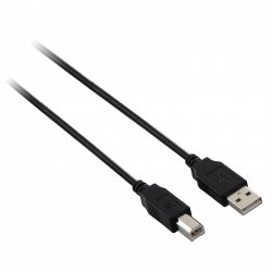 V7 Câble USB 2.0 A mâle vers USB 2.0 B mâle, noir 3m 10ft