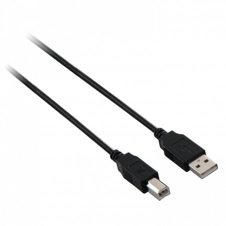 V7 Câble USB 2.0 A mâle vers USB 2.0 B mâle, noir 3m 10ft