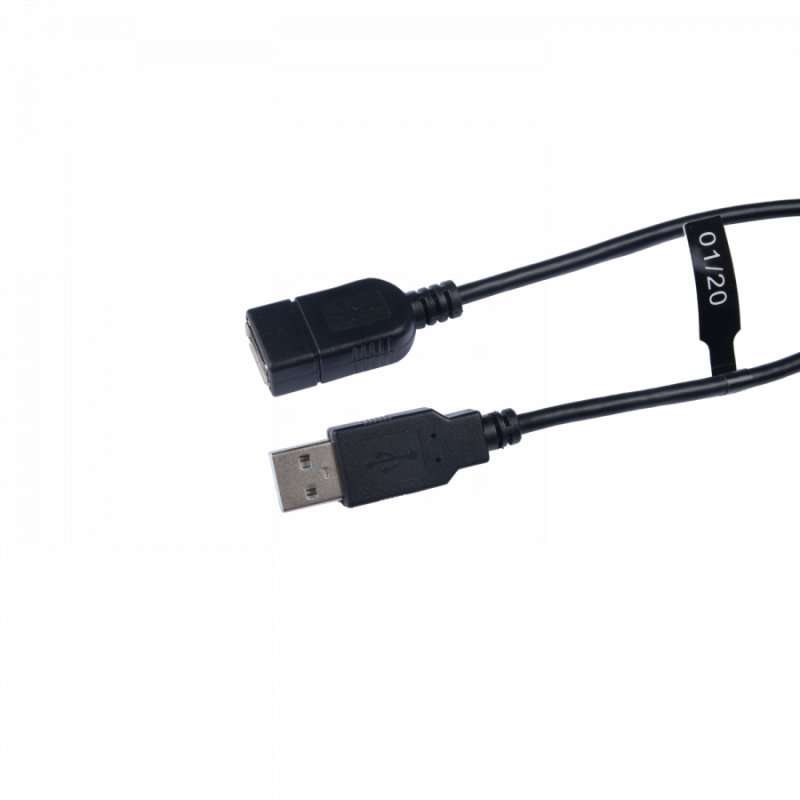 C&acircble d'extension USB 2.0 A femelle vers USB 2.0 A m&acircle, noir 1.8m 6ft