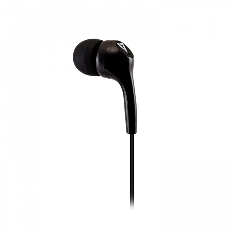 V7 Écouteurs stéréo, légers, isolation acoustique intra-auriculaire, 3,5 mm, noir