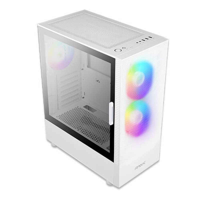 Boitier Moyen Tour ATX Antec NX410 RGB avec panneau vitré (Blanc)