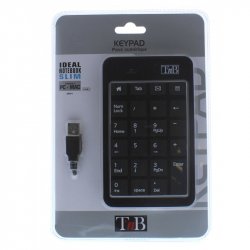 T'nB MPV1 numeric keypad Notebook USB Black