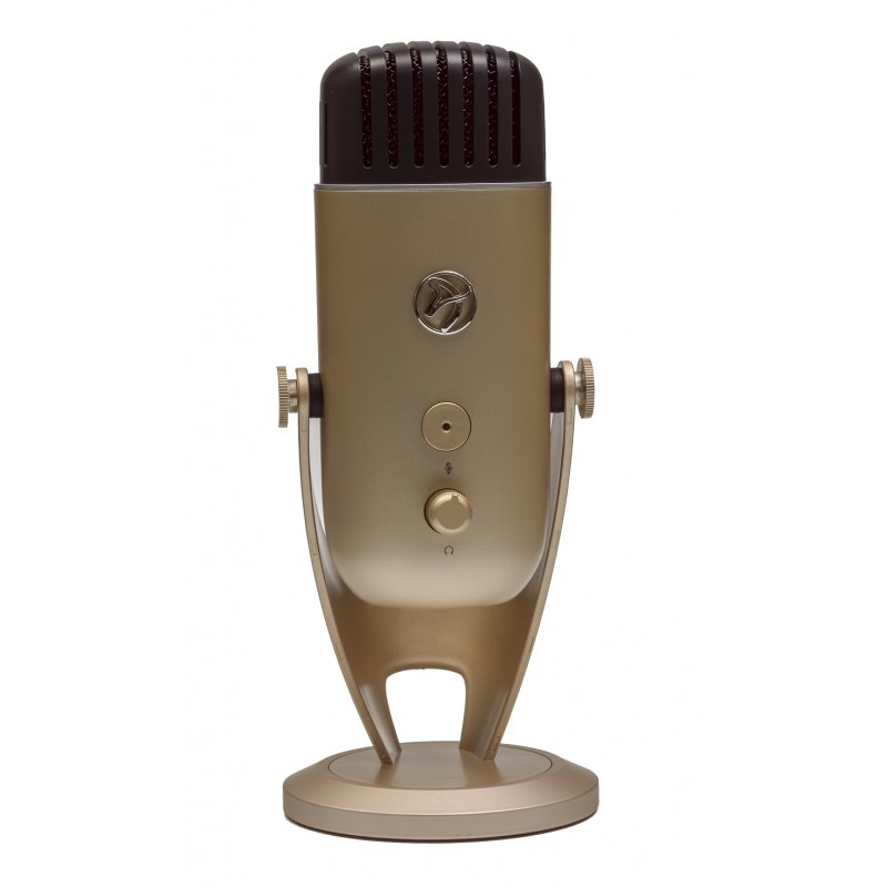 Microphone sur pied Arozzi compatible Colonna USB (Or)