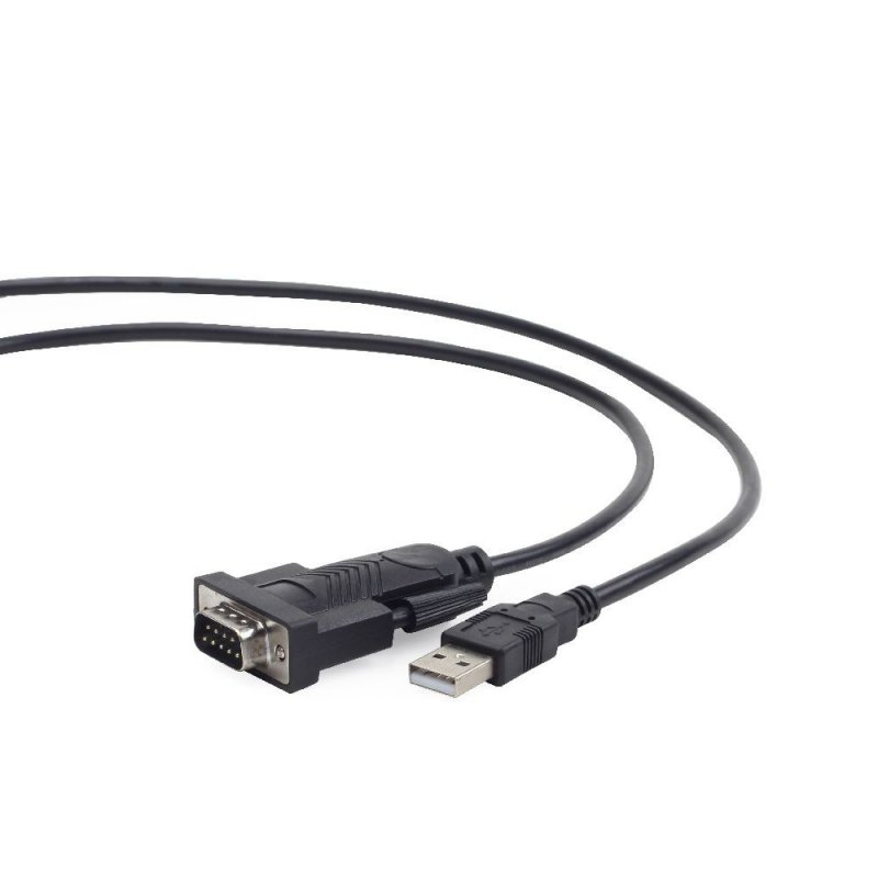 Gembird UAS-DB9M-02 serial cable Black 1.5 m USB Type-A DB-9