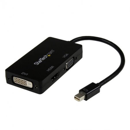 ADAPTATEUR MINI DP VERS VGA / VERS DVI-D ACTIF 91 CM - NOIR