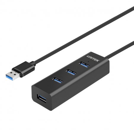 UNITEK Y-3089 hub & concentrateur USB 3.2 Gen 1 (3.1 Gen 1) Type-A 5000 Mbit/s Noir