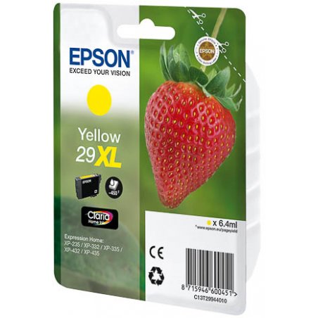 Epson Strawberry 29XL Y cartouche d'encre 1 pièce(s) Original Rendement élevé (XL) Jaune