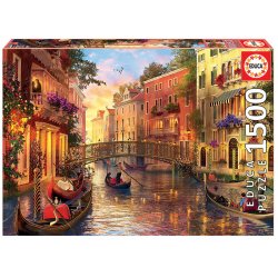 Puzzle Educa compatible - Coucher de Soleil A Venise (1500 pièces)