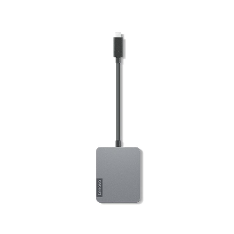 Lenovo 4X91A30366 station d'accueil USB 2.0 Type-C Gris