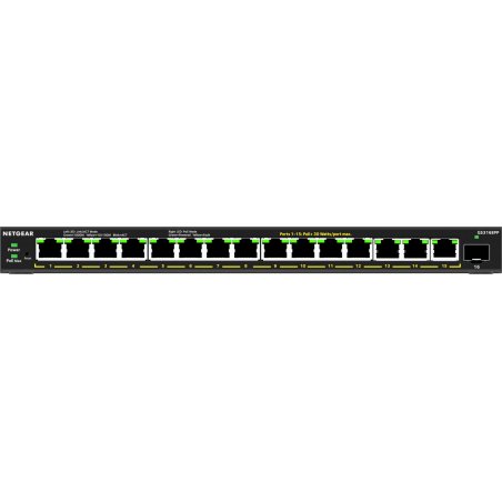 NETGEAR 16-Port High-Power PoE+ Gigabit Ethernet Plus Switch (231W) with 1 SFP port (GS316EPP) Géré Gigabit Ethernet (