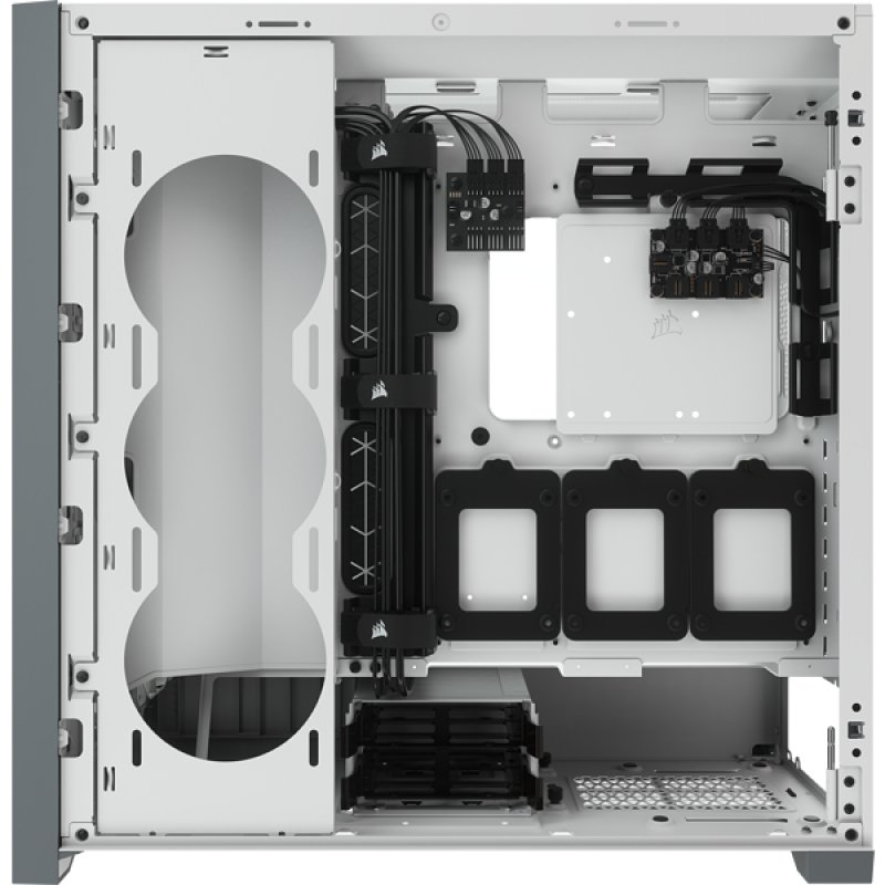 iCUE 5000X RGB Tempered Glass (Blanc)