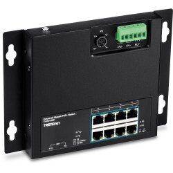 10-P. IND.GB POE+WALL-MT SWITCH FRONT ACCESS POE+