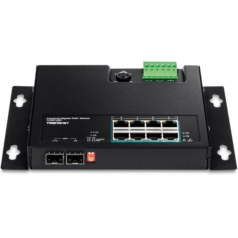 Trendnet TI-PG102F commutateur réseau Gigabit Ethernet (10/100/1000) Connexion Ethernet, supportant l'alimentation via 