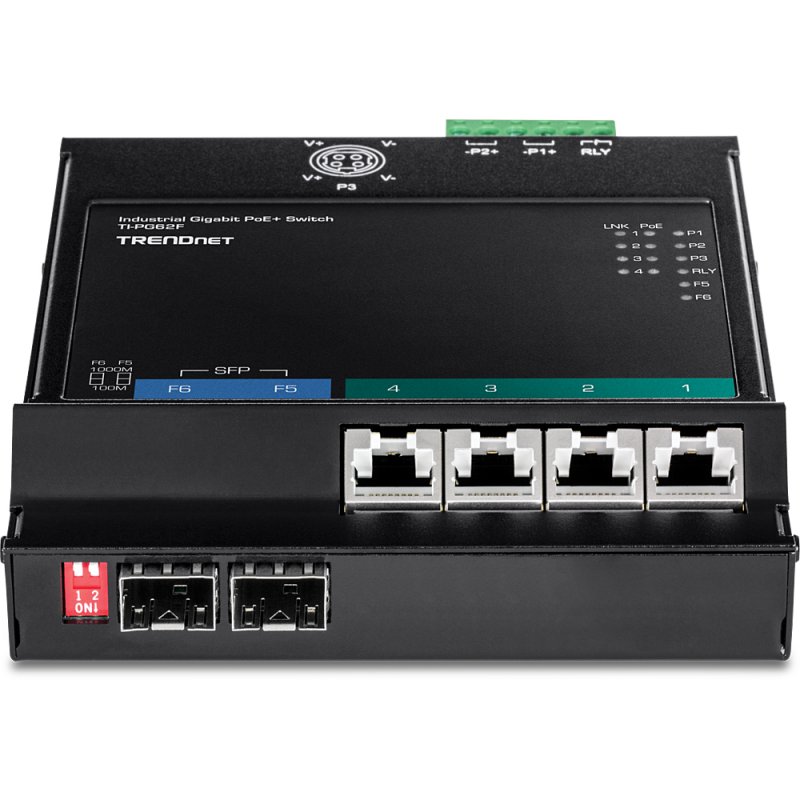 6-PORT INDUSTRIAL GIGABIT POE+ WALL-MOUNTED FAS
