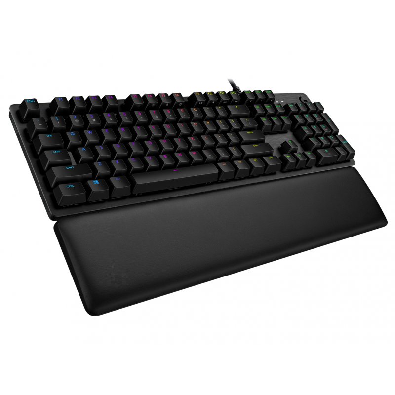 Logitech G G513 CARBON LIGHTSYNC RGB Mechanical Gaming Keyboard, GX Brown clavier USB QWERTZ Allemand Charbon