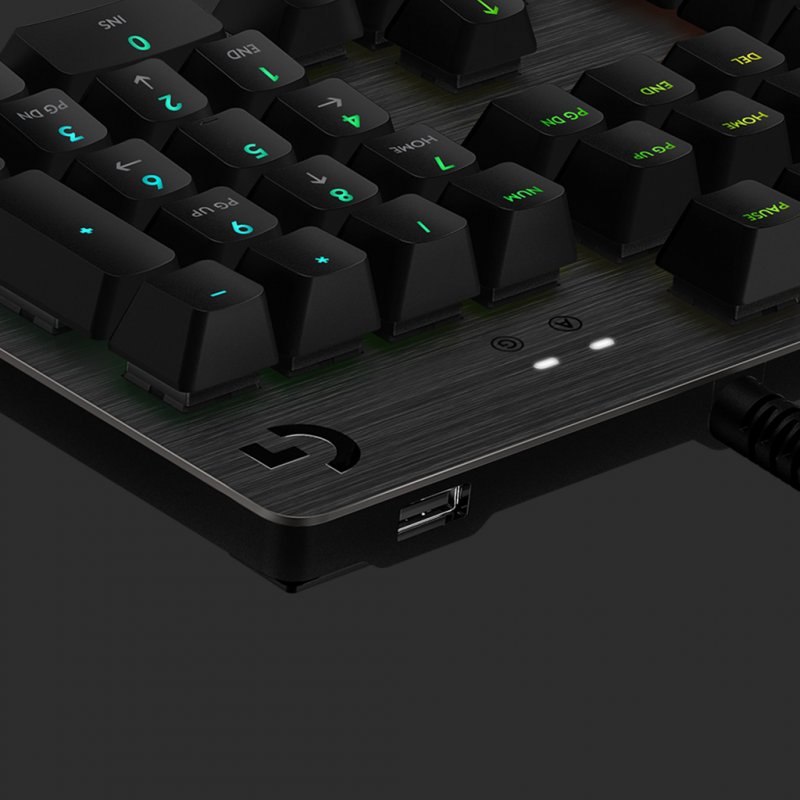 Logitech G G512 CARBON LIGHTSYNC RGB Mechanical Gaming Keyboard with GX Brown switches clavier USB QWERTZ Suisse Charbon