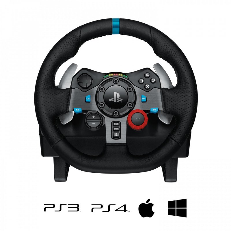 Logitech G G29 Driving Force Noir USB 2.0 Volant + pédales Analogique/Numérique PC, PlayStation 4, PlayStation 5, Play