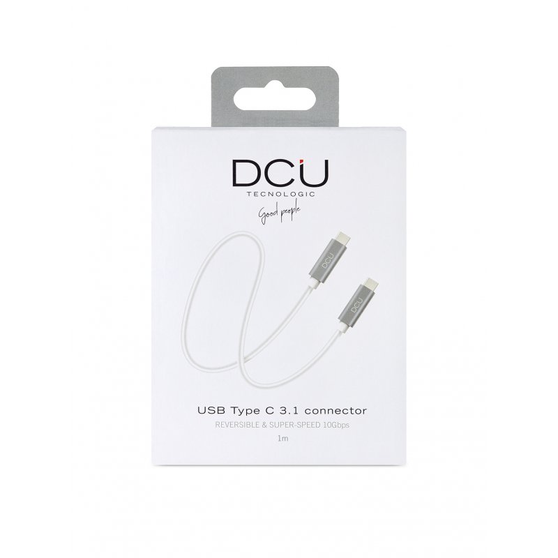 DCU Advance Tecnologic 30402010 câble USB 1 m USB 3.2 Gen 2 (3.1 Gen 2) USB C Gris