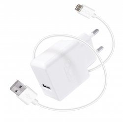 USB CHARGER 5V 2.4A MICRO USB CABLE 1M