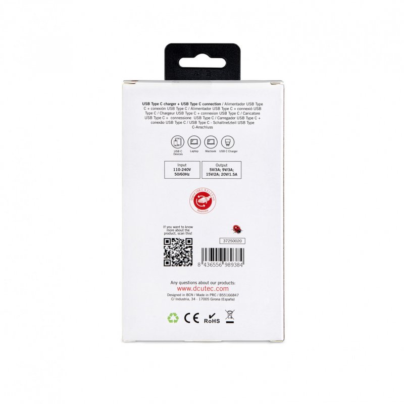 USB CHARGER TYPE C POWER DELIVERY + CABLE USB-C