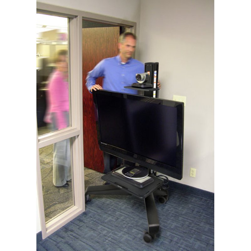 Ergotron Neo-Flex Mobile MediaCenter LD Black Flat panel Multimedia cart