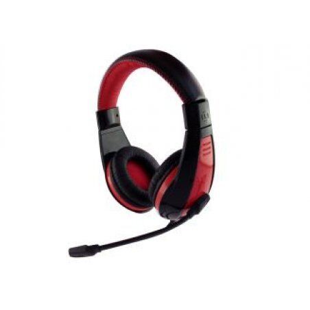 Media-Tech MT3574 headphones/headset Wired Head-band Gaming Black, Red