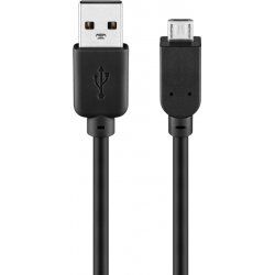 Cable Goobay compatible USB 2.0 type A - Micro B M/M 3m (Noir)