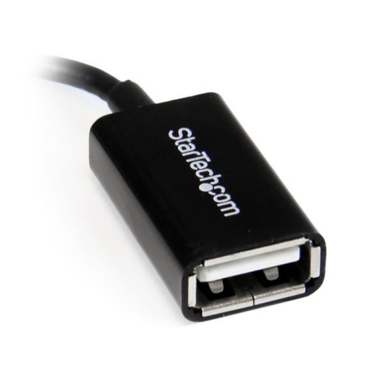 StarTech.com Câble adaptateur Micro USB à angle droit vers USB Host OTG de 12cm - Mâle / Femelle
