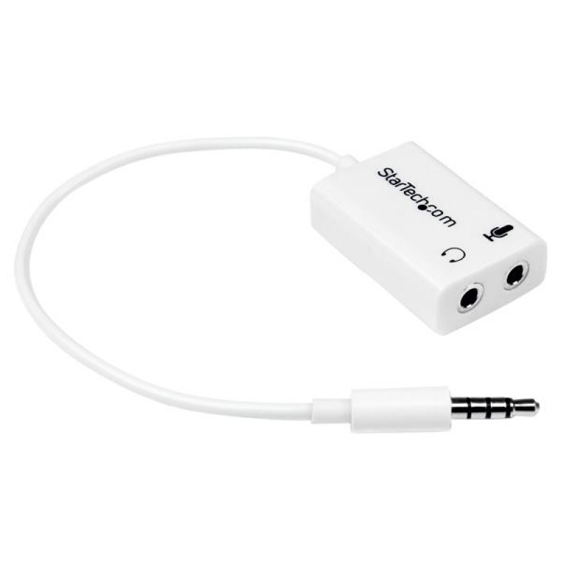 Adaptateur pour casque avec prises écouteur et micro séparées mini jack 3.5 mm M/F