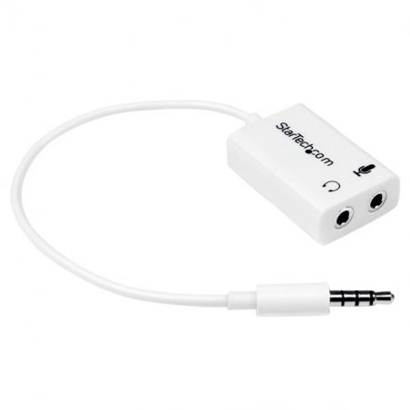 Adaptateur pour casque avec prises écouteur et micro séparées mini jack 3.5 mm M/F