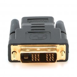 Adaptateur Gembird compatible HDMI femelle (Type A) vers DVI-D mâle (Noir)
